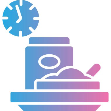 Saat simgesi, vektör illüstrasyon tasarımı