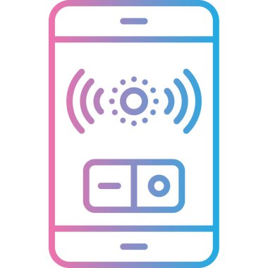 Akıllı telefon simgesinin vektör illüstrasyonu