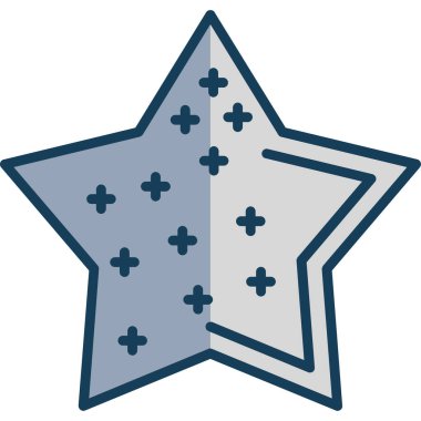 yıldız simgesi vektör illüstrasyonu