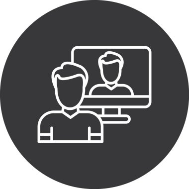 Modern dizüstü bilgisayar simgesinin vektör illüstrasyonu