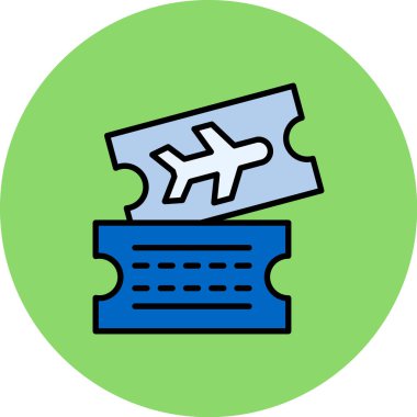 Bilet. Web simgesi basit illüstrasyon