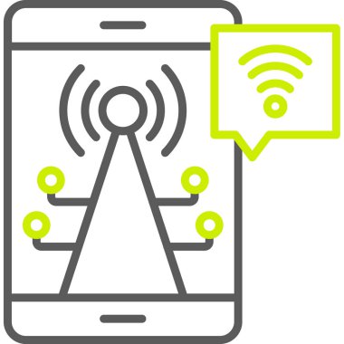 telefon iletişimi wifi simgesi