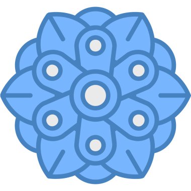 Çiçek. Web simgesi basit illüstrasyon