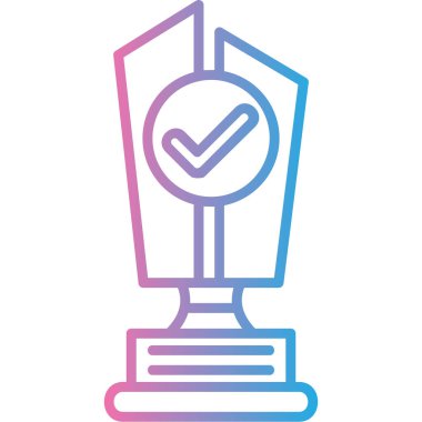 Madalya. Web simgesi basit illüstrasyon