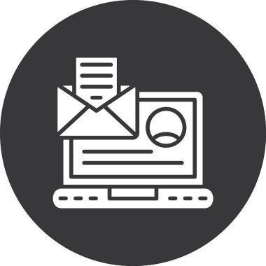 e-posta pazarlama simgesi ana hat biçiminde