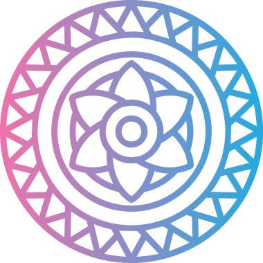 Bir yıldız simgesinin vektör illüstrasyonu