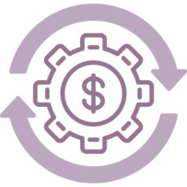 Finans sektörü vektör simgesi. biçim iki renkli düz sembol, gri ve cyan renkler, yuvarlak açılar, beyaz arkaplan