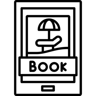 Kitap. Web simgesi basit illüstrasyon