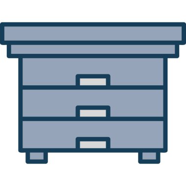 Dolap. Web simgesi basit illüstrasyon