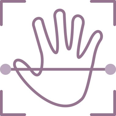 Eller simgesi, vektör illüstrasyonu