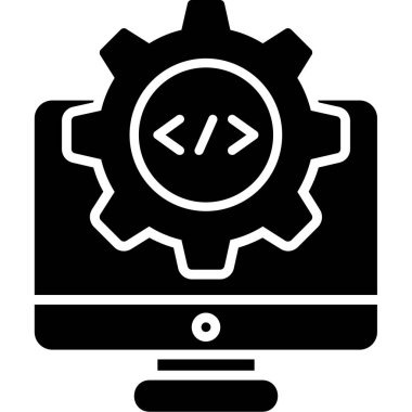 Web tasarım geliştirme ikonu vektör illüstrasyonu