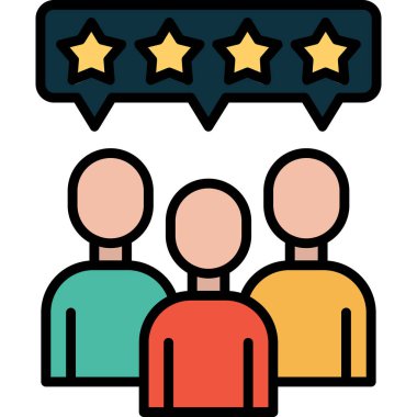 Geri besleme müşteri derecelendirme simgesi