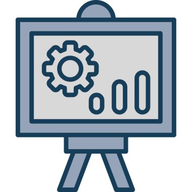 iş simgesi vektör illüstrasyonu