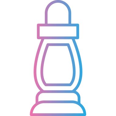 Bir şişe simgesinin vektör illüstrasyonu