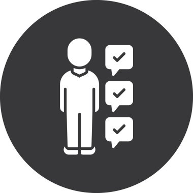 İnsan simgesinin vektör illüstrasyonu