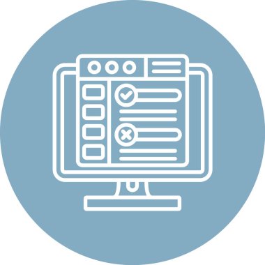 Web simgesi vektör illüstrasyonu