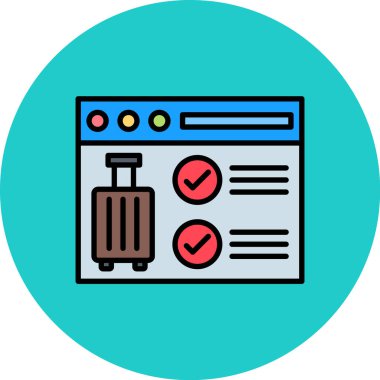 Bilet. Web simgesi basit illüstrasyon