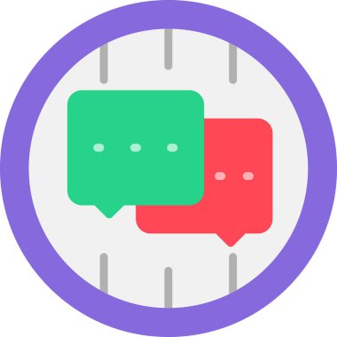 Mesaj var. Web simgesi basit illüstrasyon