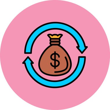 Bir sikkevektör illüstrasyon