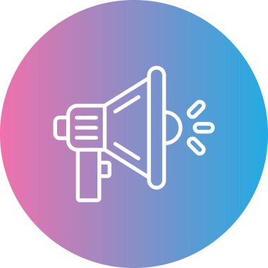 megafon ikon vektör illüstrasyon tasarımı