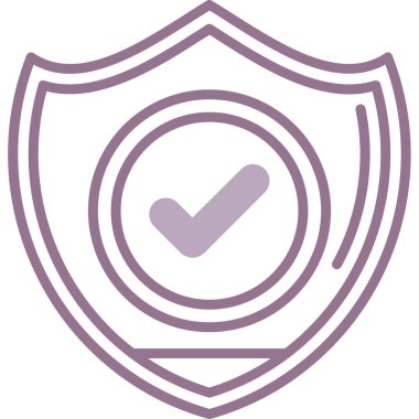 Kontrol işaretinin vektör illüstrasyonu, modern simge tasarımı