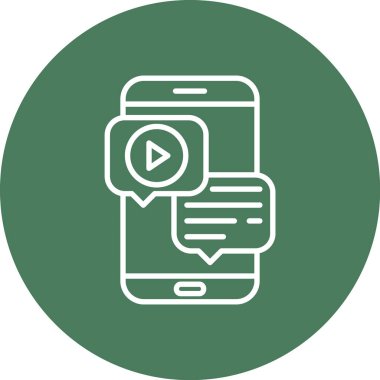 Modern simgenin vektör illüstrasyonu