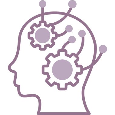 düz biçimli yaratıcı düşünce konsepti simgesi