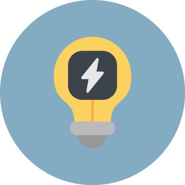 ampul simgesi, vektör illüstrasyonu