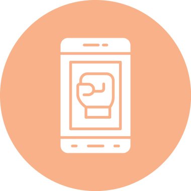 Cep telefonu. Web simgesi basit illüstrasyon