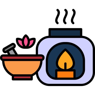 Mum simgesi vektör illüstrasyonu