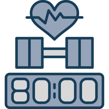 kalp atış hızı uygunluk simgesi - özet biçimi