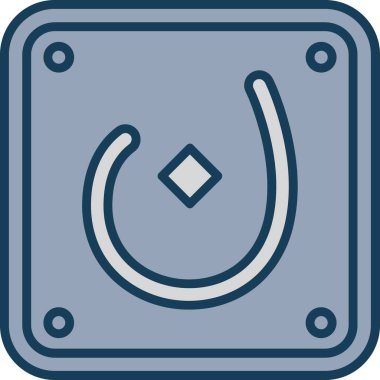 At ikonu. vektör illüstrasyonu