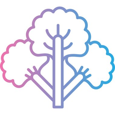 Ağaç. Web simgesi basit illüstrasyon