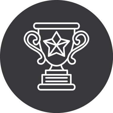 kupa simgesi vektör illüstrasyonu