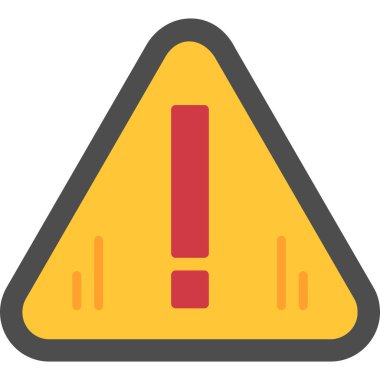 düz biçimli ünlem işareti uyarı simgesi