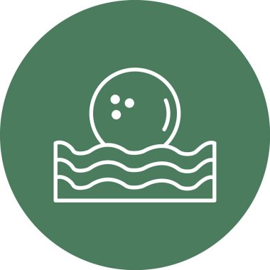 Su simgesinin vektör illüstrasyonu