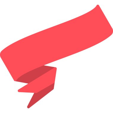 Kırmızı kurdelenin vektör çizimi