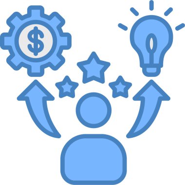 iş fikirleri modern simge, vektör illüstrasyonu