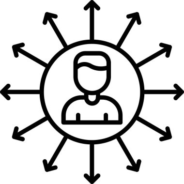 kullanıcı. Web simgesi basit illüstrasyon