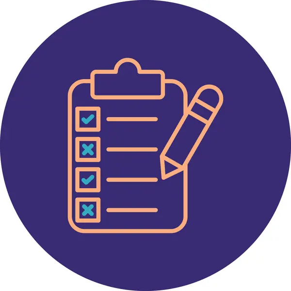 Notlar Simgesi, Basit Renk Vektörü İllüstrasyonu