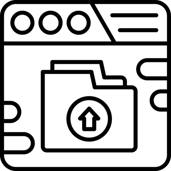 Dosya Simgesi Yükle, Basit Renk Vektörü İllüstrasyonu