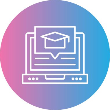 Eğitim simgesinin vektör illüstrasyonu