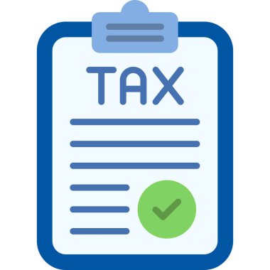 Vergi. Web simgesi basit tasarım