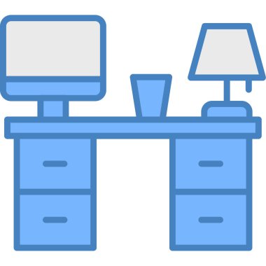 Dolap ofisi simgesi düz stil