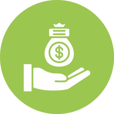 Para için. Web simgesi basit illüstrasyon