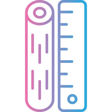 Termometre. Web simgesi basit illüstrasyon