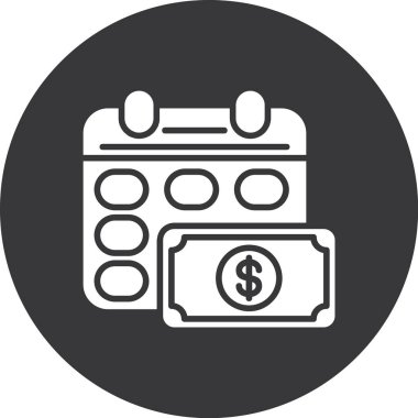 Para için. Web simgesi basit illüstrasyon