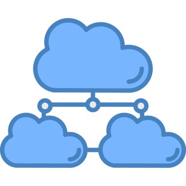 Kolayca düzenleyebilen ya da düzenleyebilen bulut hesap vektörü simgesi