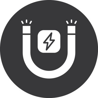 Bir güç simgesinin vektör illüstrasyonu