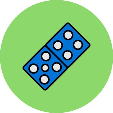 zar. Web simgesi basit illüstrasyon